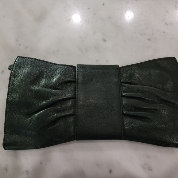 BCBG MaxAzria Black Box Real Leather Clut… - Picture 3 of 9